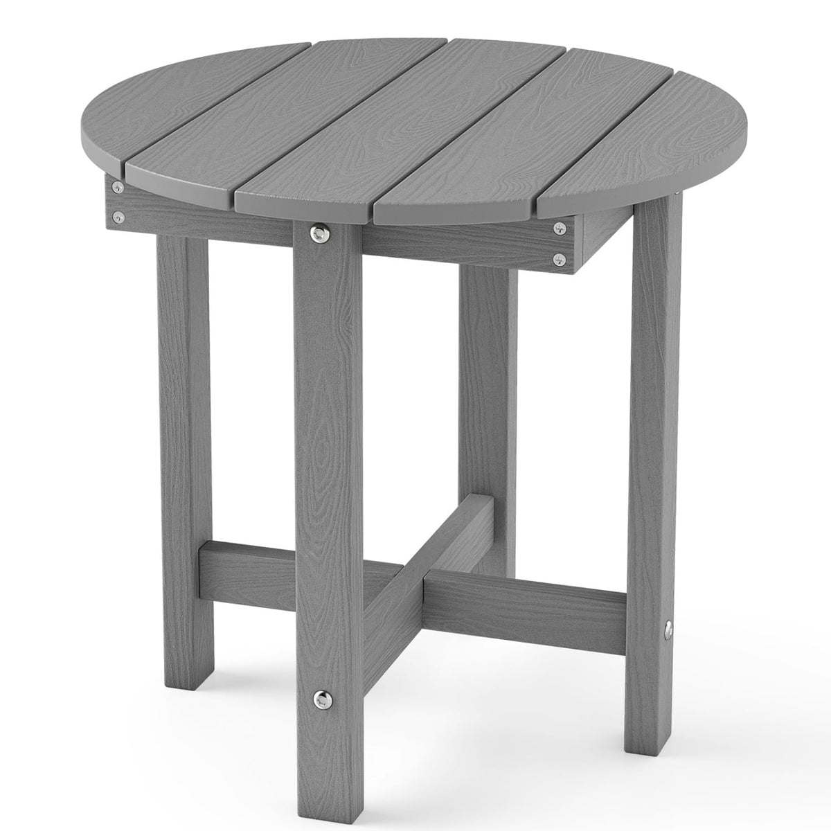HIPS Adirondack Side Table with Weather-Resistant and Waterproof Top, Gray Patio Coffee Tables Gray at Gallery Canada