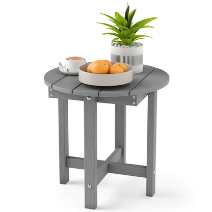 HIPS Adirondack Side Table with Weather-Resistant and Waterproof Top, Gray Patio Coffee Tables at Gallery Canada