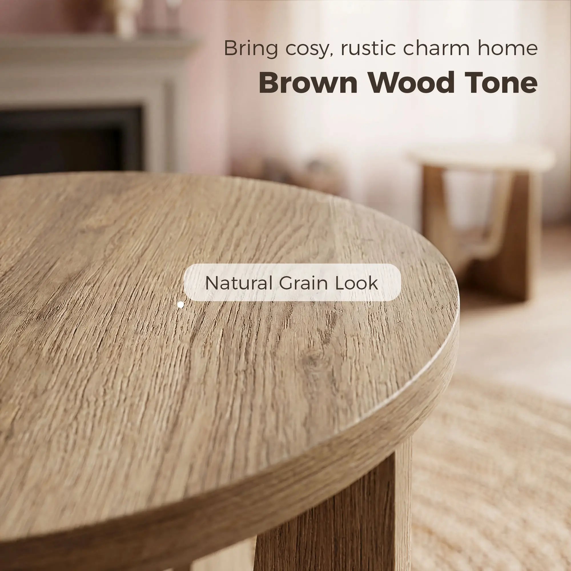 Round Side Table, Compact End Table, Curved Legs Side Tables at Gallery Canada