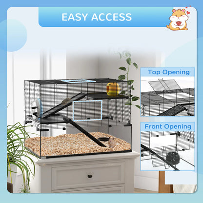 Hamster Cage, Gerbil Cage With Glass Basin, Black Hamster Cages at Gallery Canada