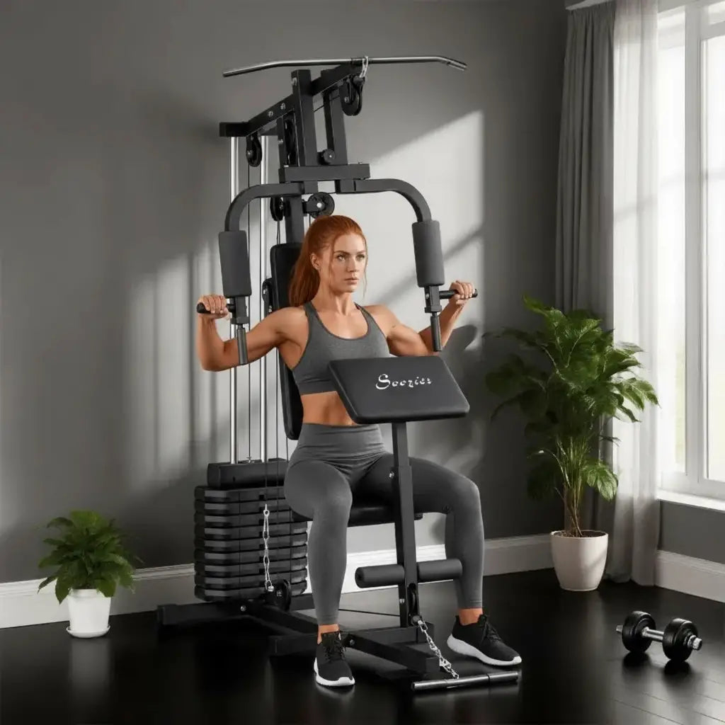 Multi-Exercise Home Gym, 99lbs Weight Stack, Full Body Workout Power Towers at Gallery Canada