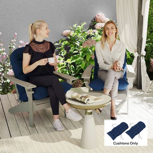 Adirondack Chair Cushions Set Of 2, Navy Blue Patio Chair Cushions Navy Blue at Gallery Canada