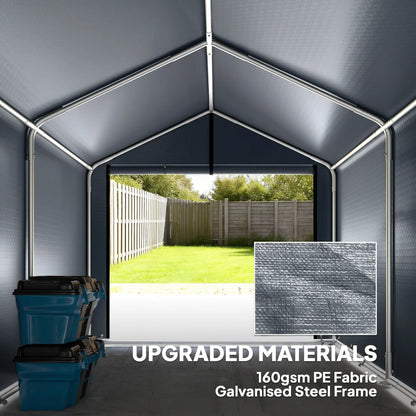 7'x5' Portable Outdoor Storage Shed, Dark Grey Sheds at Gallery Canada