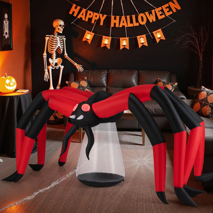 Halloween Inflatable Spider, Tunnel Light Eyes, Red Halloween at Gallery Canada