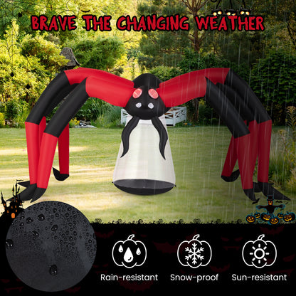Halloween Inflatable Spider, Tunnel Light Eyes, Red Halloween at Gallery Canada