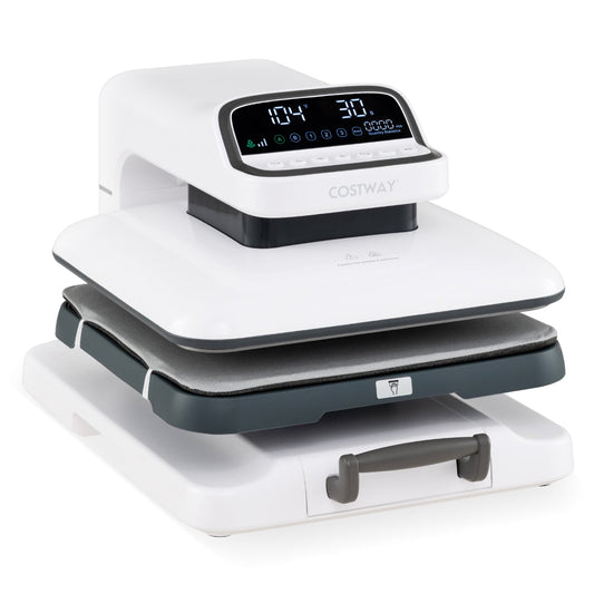 Heat Press Machine with Auto Release for T Shirts, White Washers & Dryers White at Gallery Canada