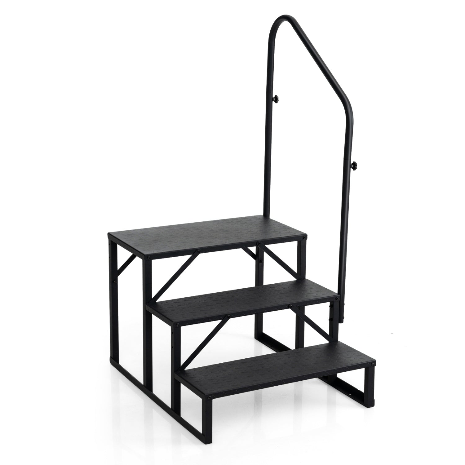 Heavy Duty Hot Tub Stair, Wide Anti-Slip Platform, Black Ladders at Gallery Canada
