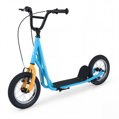 Height Adjustable Kid Scooter, 12" Air Tires, Blue Scooters at Gallery Canada