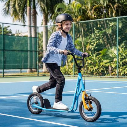 Height Adjustable Kid Scooter, 12" Air Tires, Blue Scooters at Gallery Canada