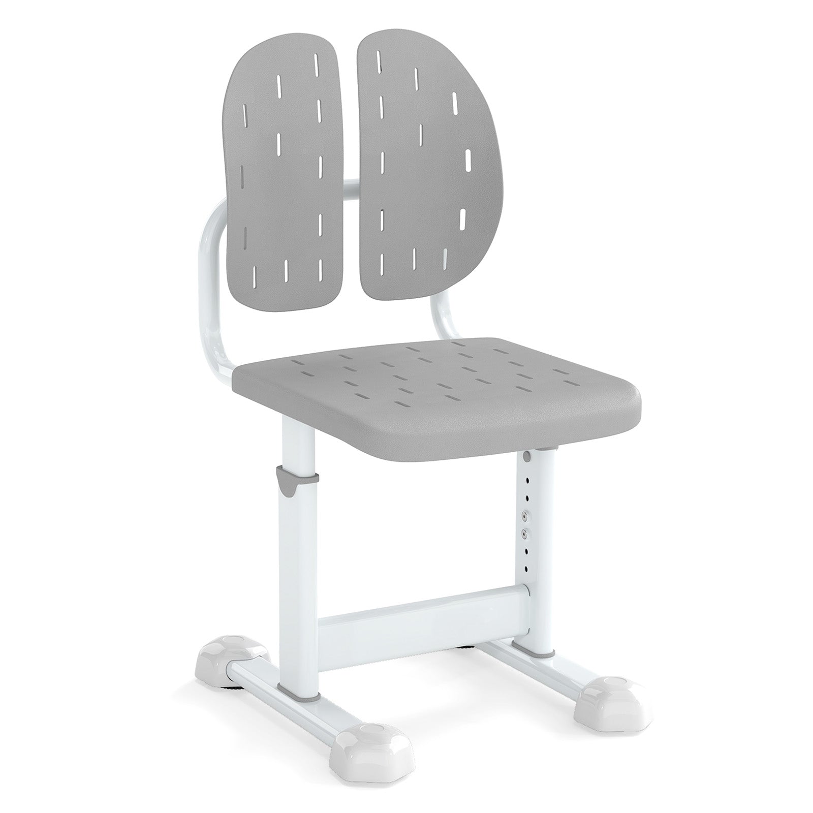 Height-Adjustable Kids Study Chair, Double Back Support, Breathable Seat, Gray Kids Chairs & Seating Gray at Gallery Canada
