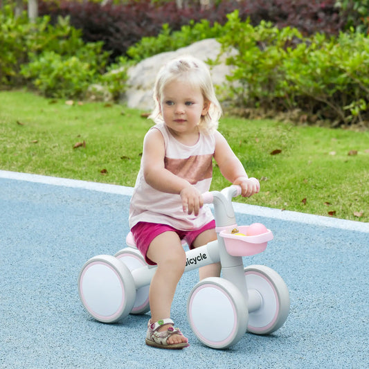 Toddler Balance Bike, 12–36 Months, Adjustable Seat, Pink Riding & Rocking Toys Pink, White at Gallery Canada