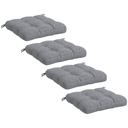4-Piece Patio Chair Cushion Set, Indoor Outdoor Replacement Pillows Patio Chair Cushions at Gallery Canada