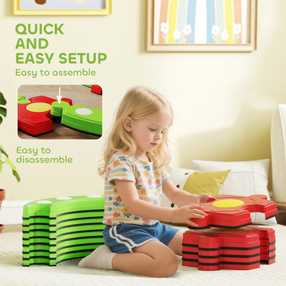 Kids Balance Beam Stepping Stones, Non-Slip, 3-8 Years, Green Kids Gym & Playmats at Gallery Canada