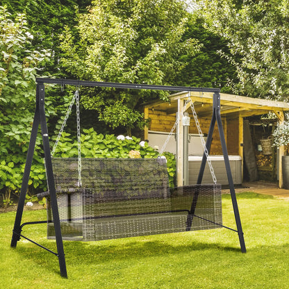 Metal Swing Stand, Hanging Chair Frame, 528 LBS, Black Hammock Stands at Gallery Canada