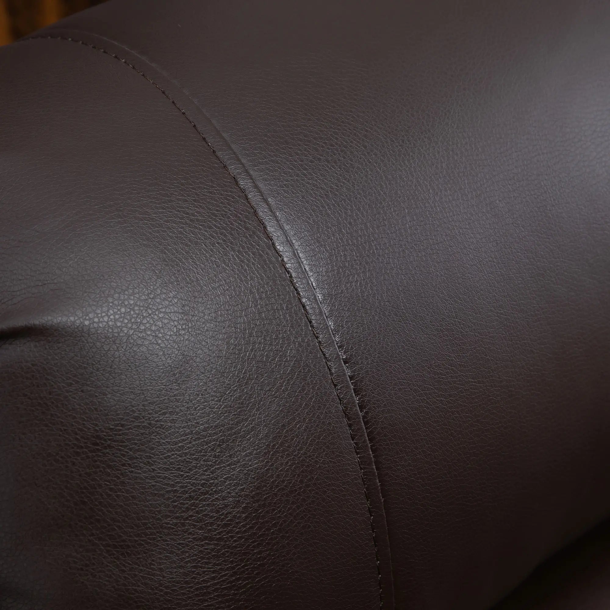 Electric Power Lift Chair, PU Leather Recliner Sofa with Footrest, Remote Control and Cup Holders, Brown Electric Power Lift Chairs at Gallery Canada