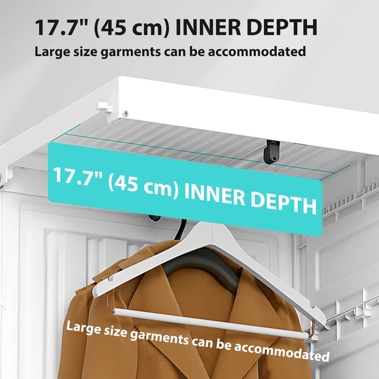 Portable Wardrobe, Foldable Plastic Closet, 6 Compartments, White Clothing Storage at Gallery Canada
