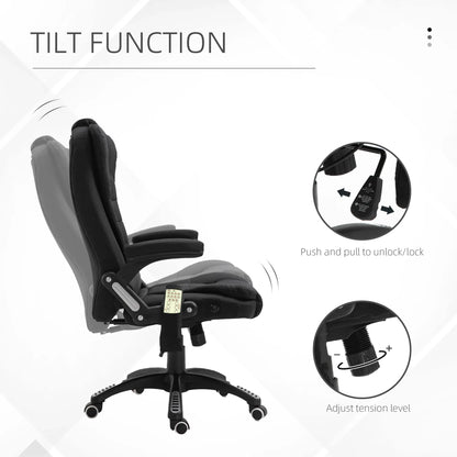 Reclining Massage Office Chair, High Back, Swivel Wheels, Black Massage Chairs at Gallery Canada