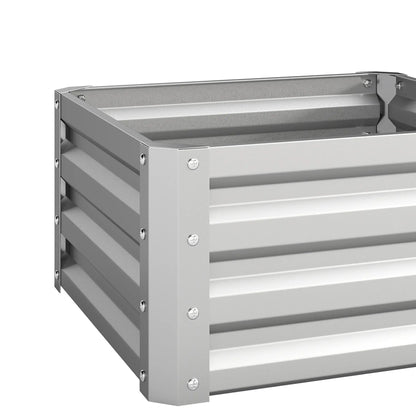2' x 2' x 1' Raised Garden Bed, Galvanised Steel Frame, Vegetables, Flowers, Herbs, Silver Raised Garden Beds at Gallery Canada