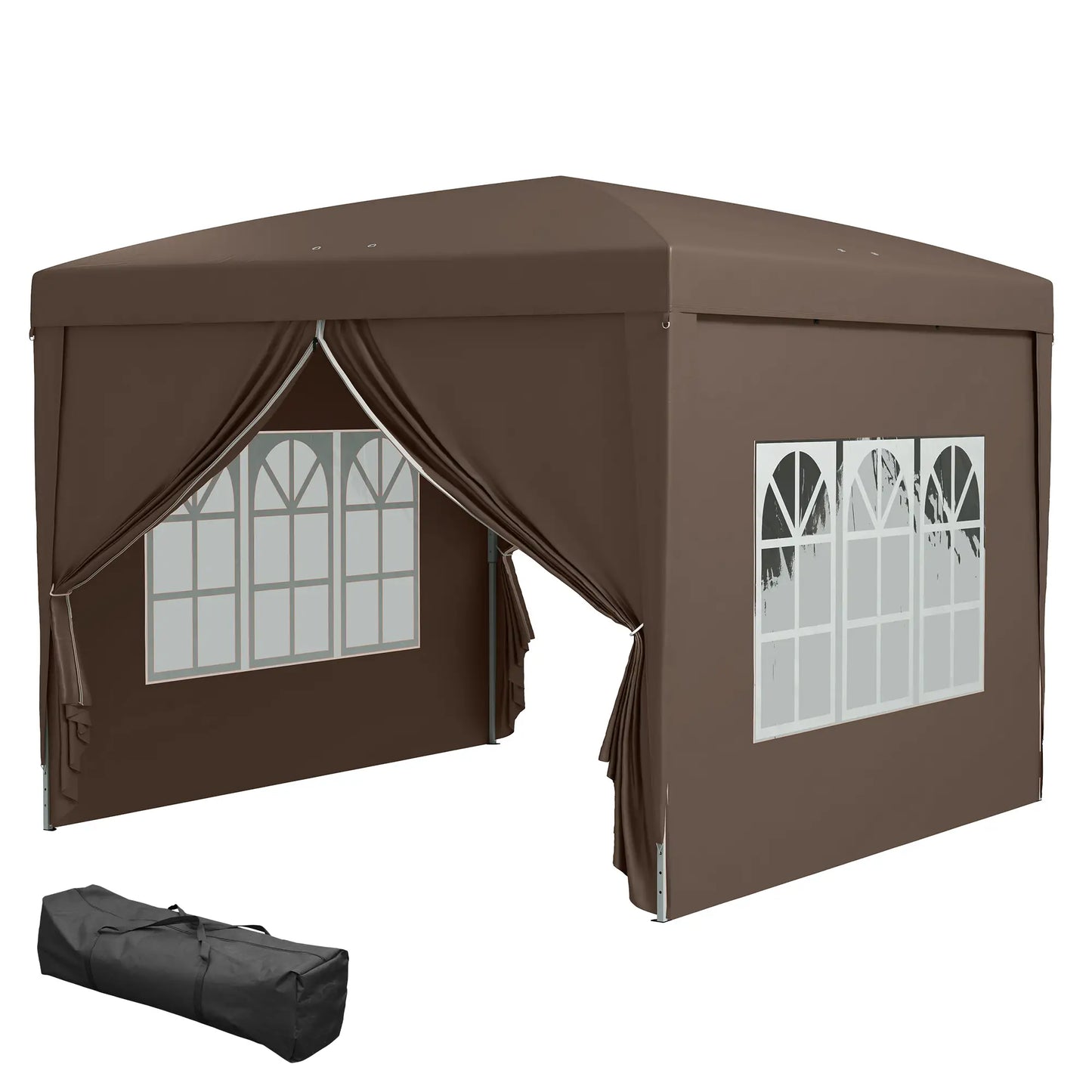 10'x10' Coffee Outdoor Pop Up Party Tent Wedding Gazebo Pop Up Canopies Coffee at Gallery Canada