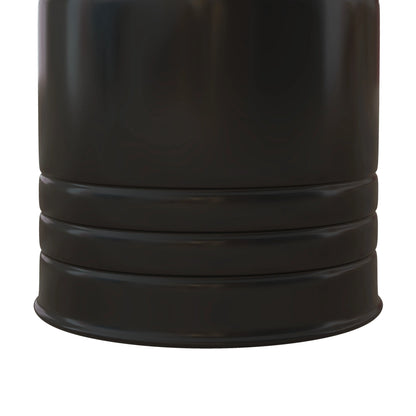 Round Side Table Set of 2, Nesting Coffee Tables, Wooden Lid, Metal Frame, Black Side Tables at Gallery Canada
