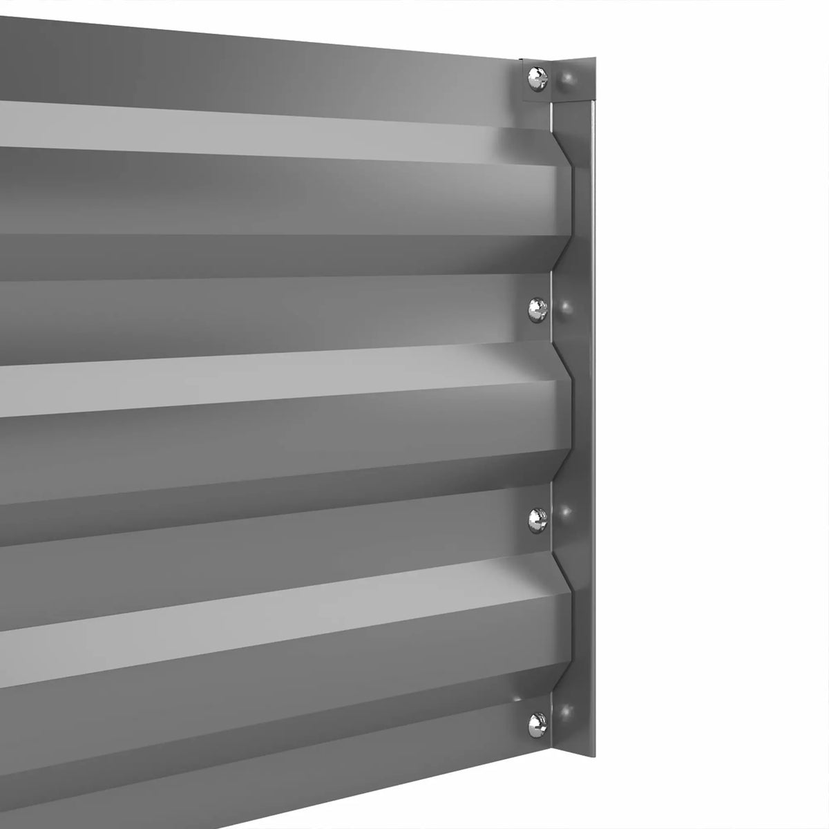 Set of 2 Galvanized Raised Garden Beds, Outdoor Planter Box, Light Grey Raised Garden Beds at Gallery Canada