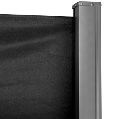 118" x 63" Retractable Patio Awning, Outdoor Privacy Screen, UV Wind Resistant, Black Side Awnings at Gallery Canada