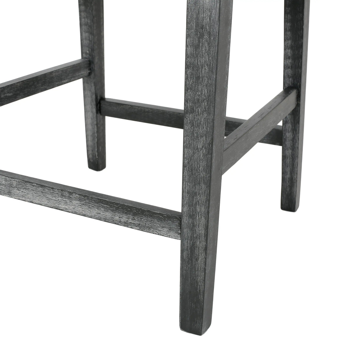 Upholstered Counter Stools, Rubberwood Frame, 24×23×39.5 inch, Light Gray Bar Stools at Gallery Canada