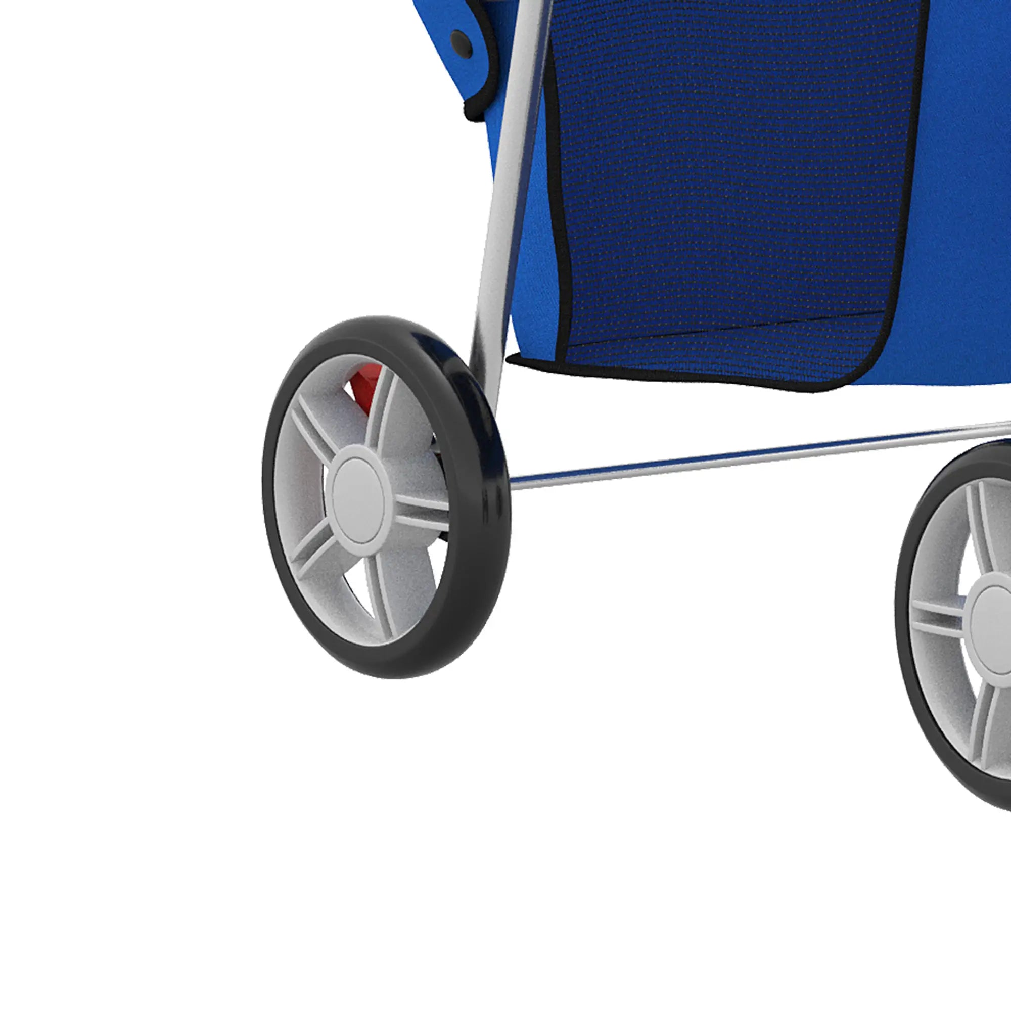 Foldable Pet Stroller, 360° Swivel Wheels, Reflective Strips, Blue Dog Bike Trailers & Strollers at Gallery Canada