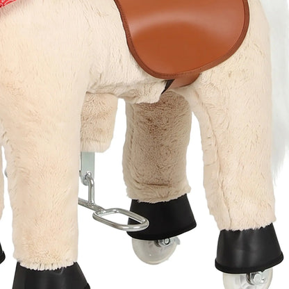 Kids Ride On Horse Toy, Plush Pony, Light Brown Rocking Horses at Gallery Canada