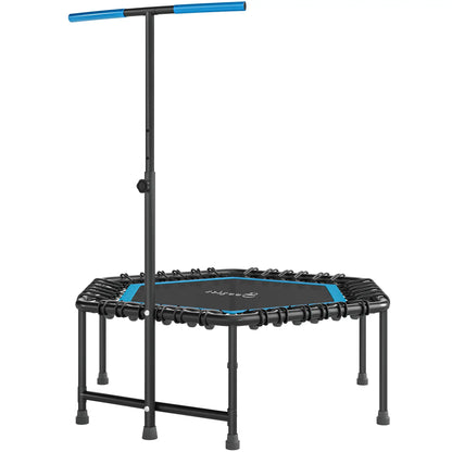 45" Rebounder Trampoline for Adults, Adjustable Handle, Blue Trampolines Blue at Gallery Canada