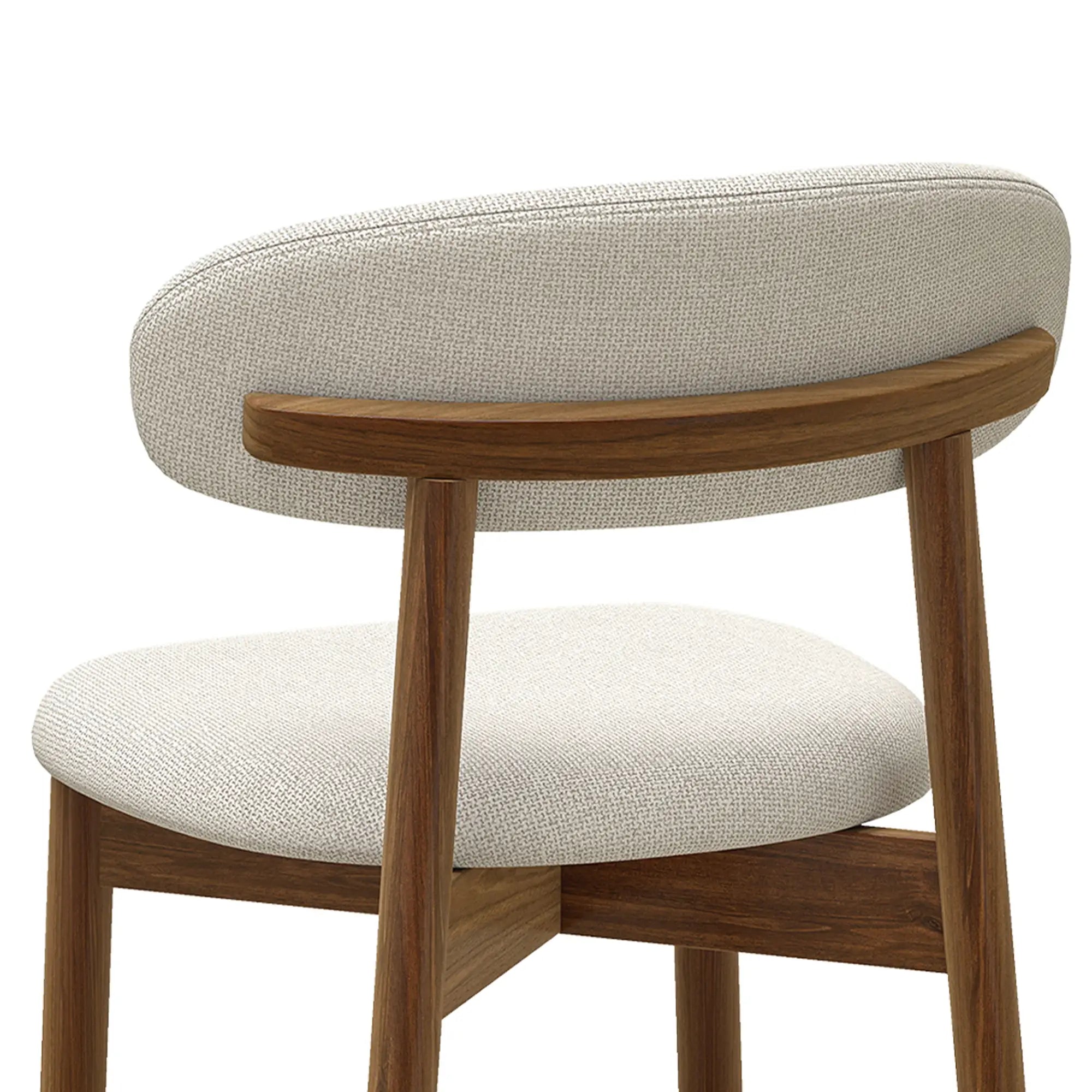 Bar Stools Set Of 2, Cream White, Curved Back Counter Height Bar Stools at Gallery Canada