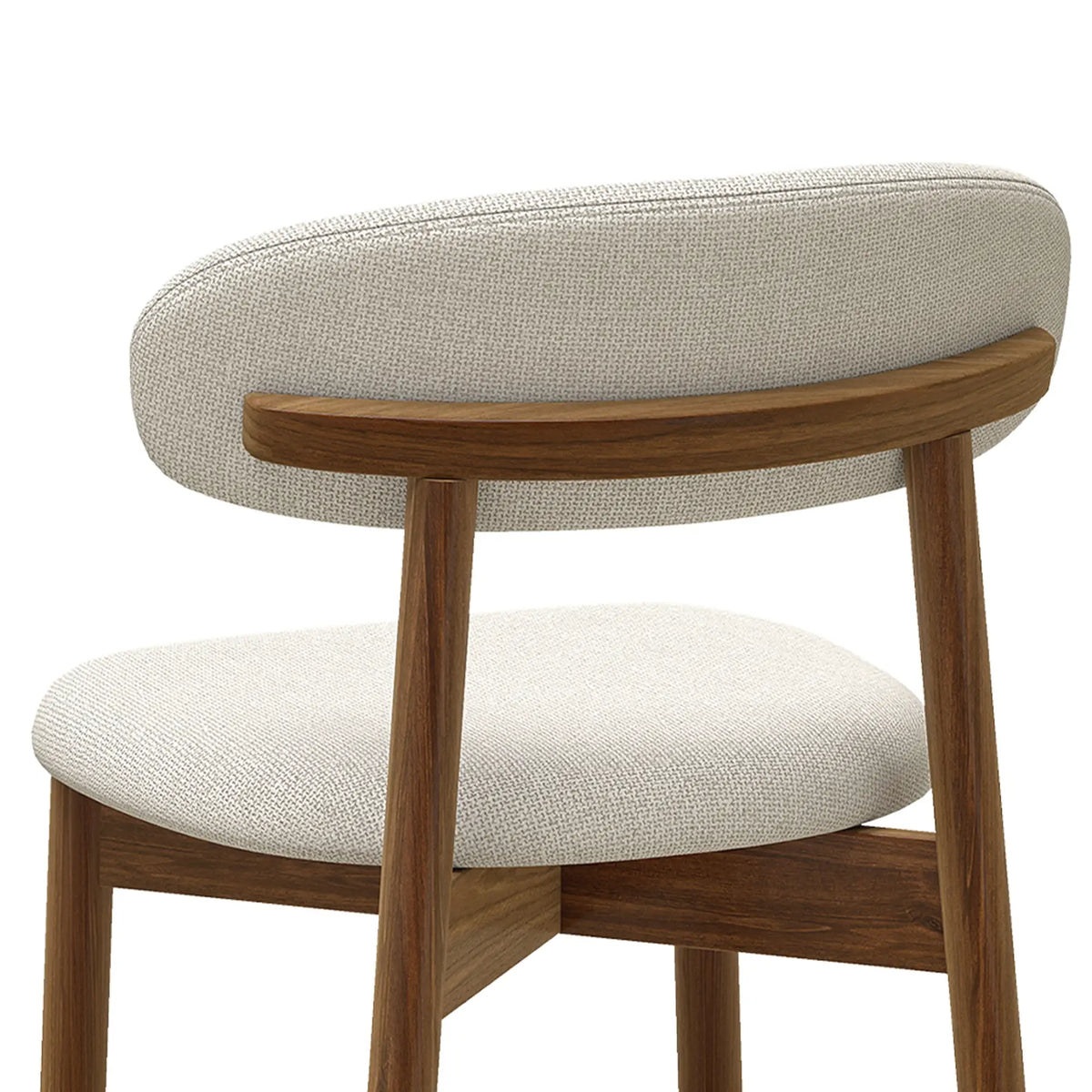 Bar Stools Set Of 2, Cream White, Curved Back Counter Height Bar Stools at Gallery Canada