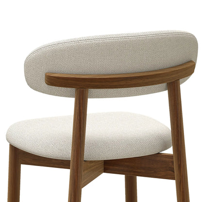 Bar Stools Set Of 2, Cream White, Curved Back Counter Height Bar Stools at Gallery Canada