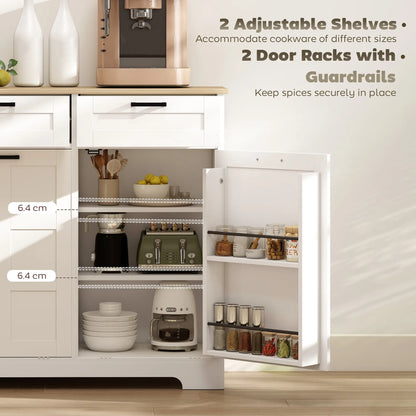 7 Gallon Tilt Out Garbage Cabinet, Kitchen Island, 2 Drawers, White Bar Cabinets at Gallery Canada