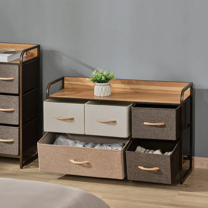 5-Bin Dresser Storage Tower, Fabric Bins with Metal Frame Storage Cabinets at Gallery Canada