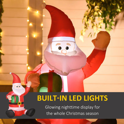 3.9ft Christmas Inflatable Santa Claus, Gift Box Christmas Inflatables at Gallery Canada