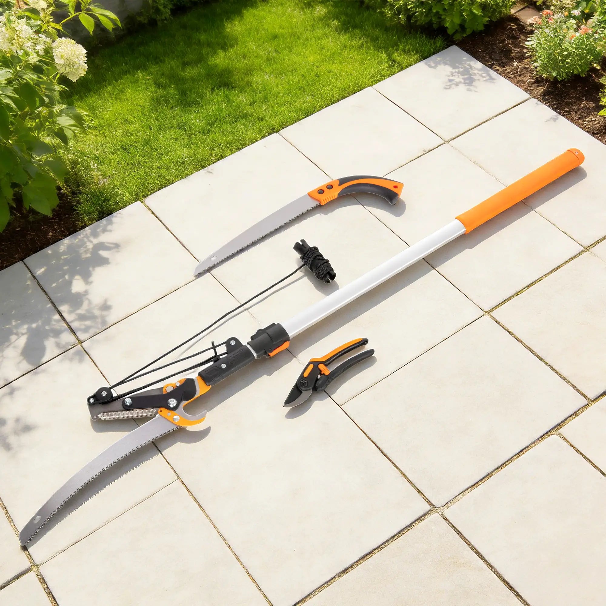 2-In-1 Manual Pole Saw, Hand Pruning Saw, 6.5ft Telescopic Pruner Garden Accessories at Gallery Canada