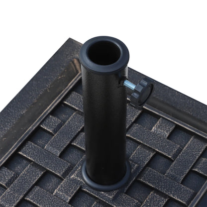 20 lbs Resin Umbrella Stand, Square Base, Bronze Umbrella Bases at Gallery Canada