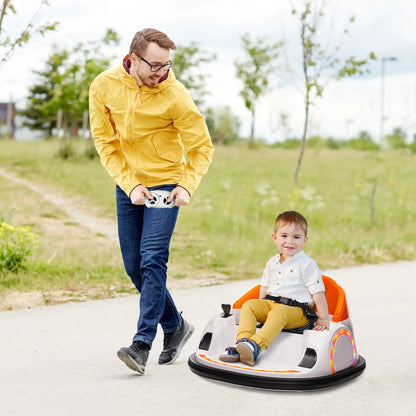 12V Bumper Car, 360 Degree Remote Control, Lights Music Horn, 1.5-5 Years, Orange Electric Toy Cars at Gallery Canada