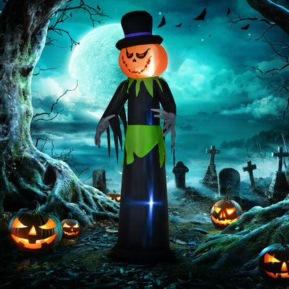 8ft Inflatable Pumpkin Head Ghost, Hat, LED Lights, Yard Decoration Halloween Decorations at Gallery Canada