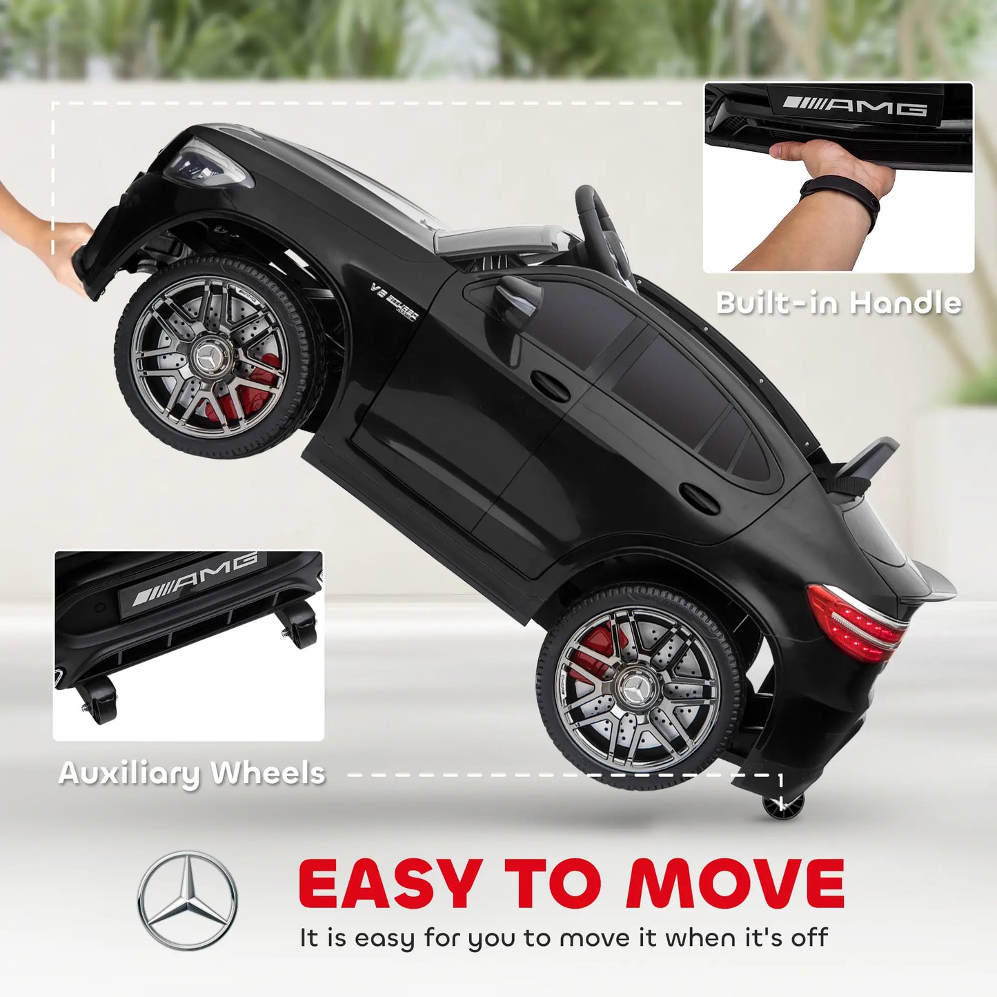 Kids Ride On Car 12V Electric, Remote Control, Suspension Wheel, Black Electric Toy Cars at Gallery Canada