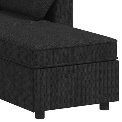 Reversible Sectional Sofa Bed With Storage Ottoman, Black Sofas & Reclining Chairs at Gallery Canada