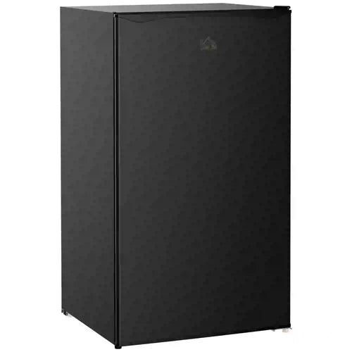 Compact Refrigerator, Mini Fridge with Freezer, Adjustable Shelf, Black