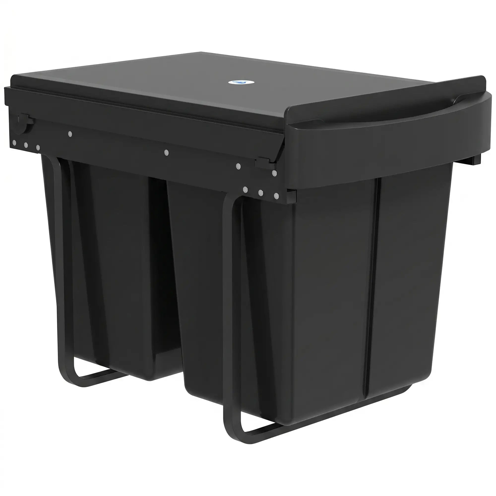 Under Cabinet Pull Out Trash Can, 10.6 Gallon (40L), Black Kitchen Trash Cans Black at Gallery Canada