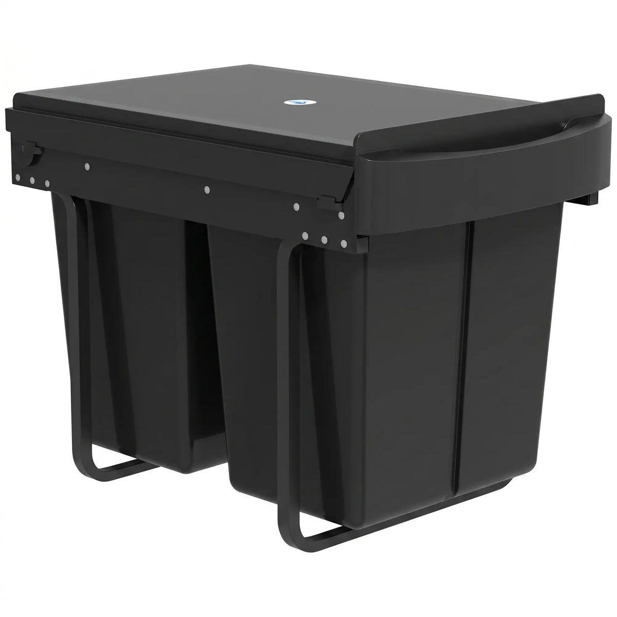 Under Cabinet Pull Out Trash Can, 10.6 Gallon (40L), Black Kitchen Trash Cans Black at Gallery Canada