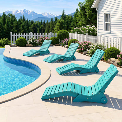 In-Pool Lounge Chair, Weighted Anti-Floating, 450 LBS, Turquoise Outdoor Chaise Lounges at Gallery Canada