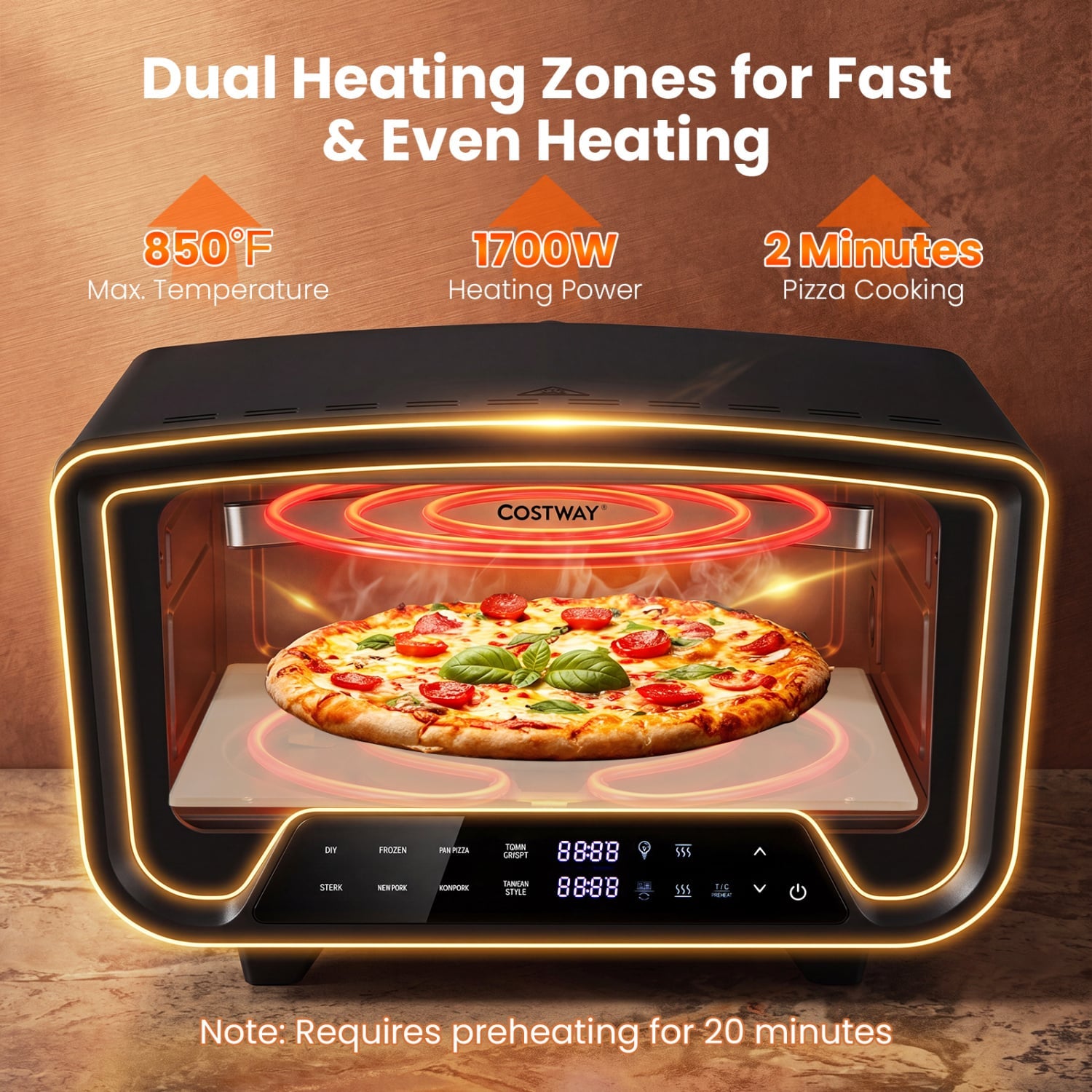 Indoor Electric Pizza Oven, 12