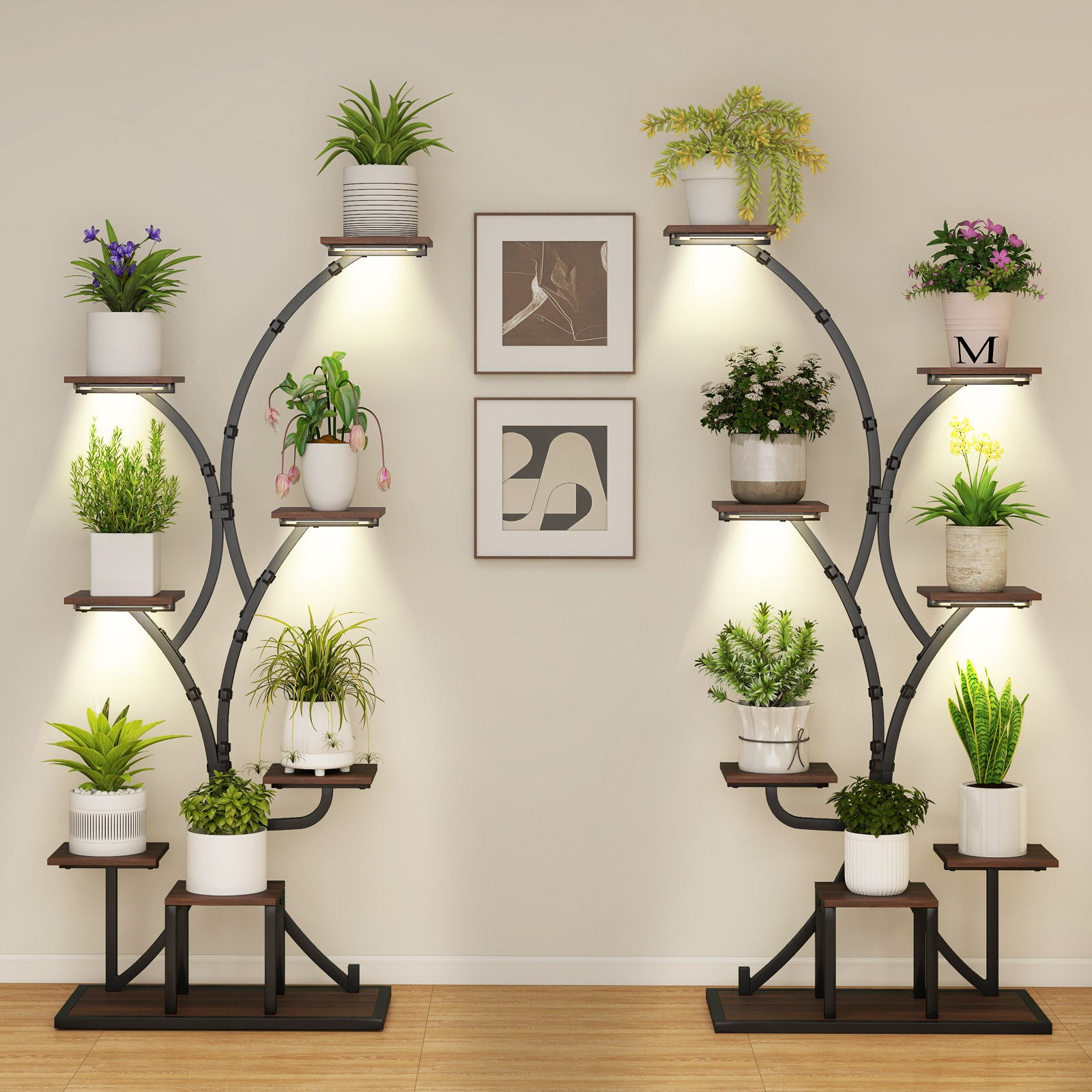 Indoor Plant Stand With Grow Lights, 58
