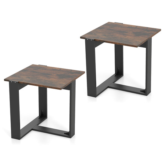 Industrial Sofa End Table With Metal Frame End & Side Tables Options at Gallery Canada