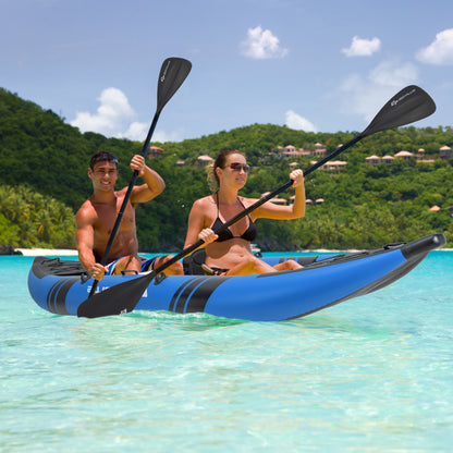 Inflatable 2-Person Kayak Set, With Aluminium Oars And Repair Kit, Blue Surfing at Gallery Canada